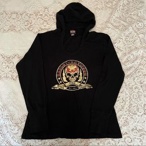 Women’s Harley Davidson long sleeve light weight hoodie